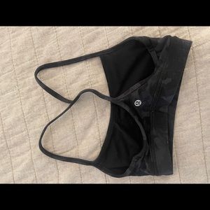 Black camo lululemon sports bra